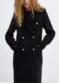 Manteau Laine Croisé Boutons -Vêtements Pascher 57056729 57 D6