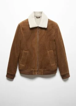 Veste Velours Côtelé Doublée Imitation Mouton Retourné -Vêtements Pascher 57057702 16 B