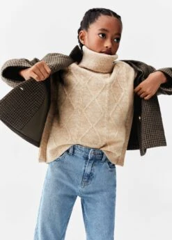 Gilet Maille Col Montant