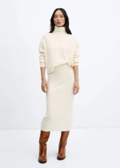 Jupe Midi Côtelée -Vêtements Pascher 57057725 05 99999999 01