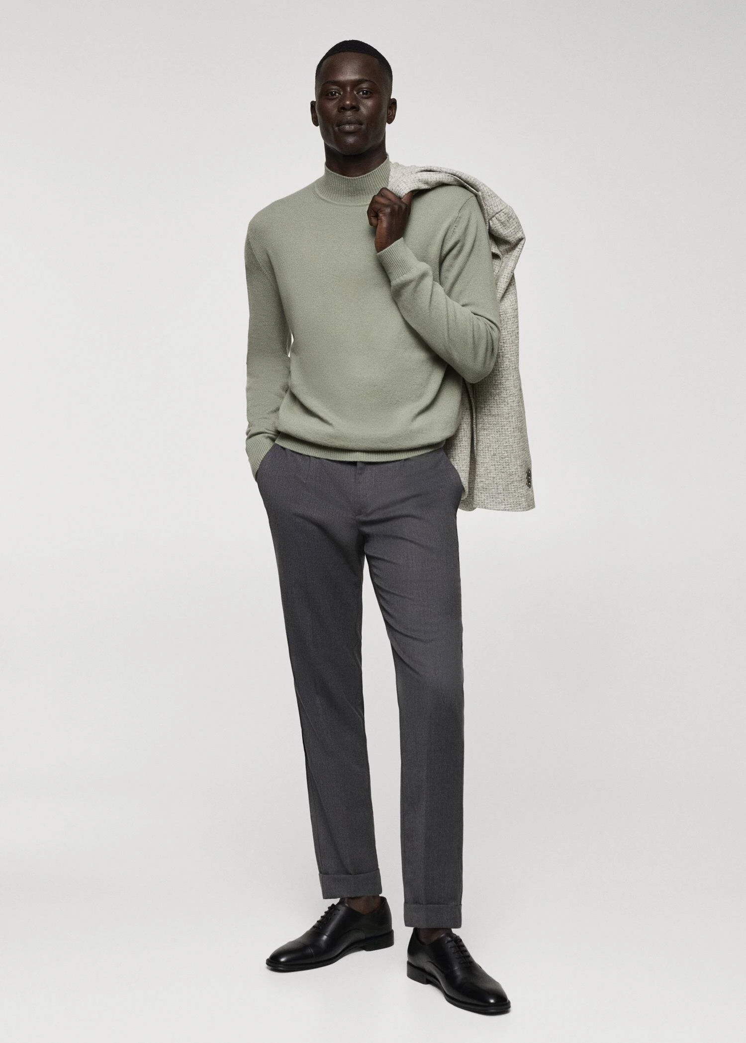 Pull-over Col Montant Laine Cachemire 4 Pull-over Col Montant Laine Cachemire – Image 2