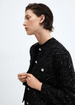 Cardigan Tweed Bouton Bijou 20 Cardigan Tweed Bouton Bijou -Vêtements Pascher 57059088 99 D1