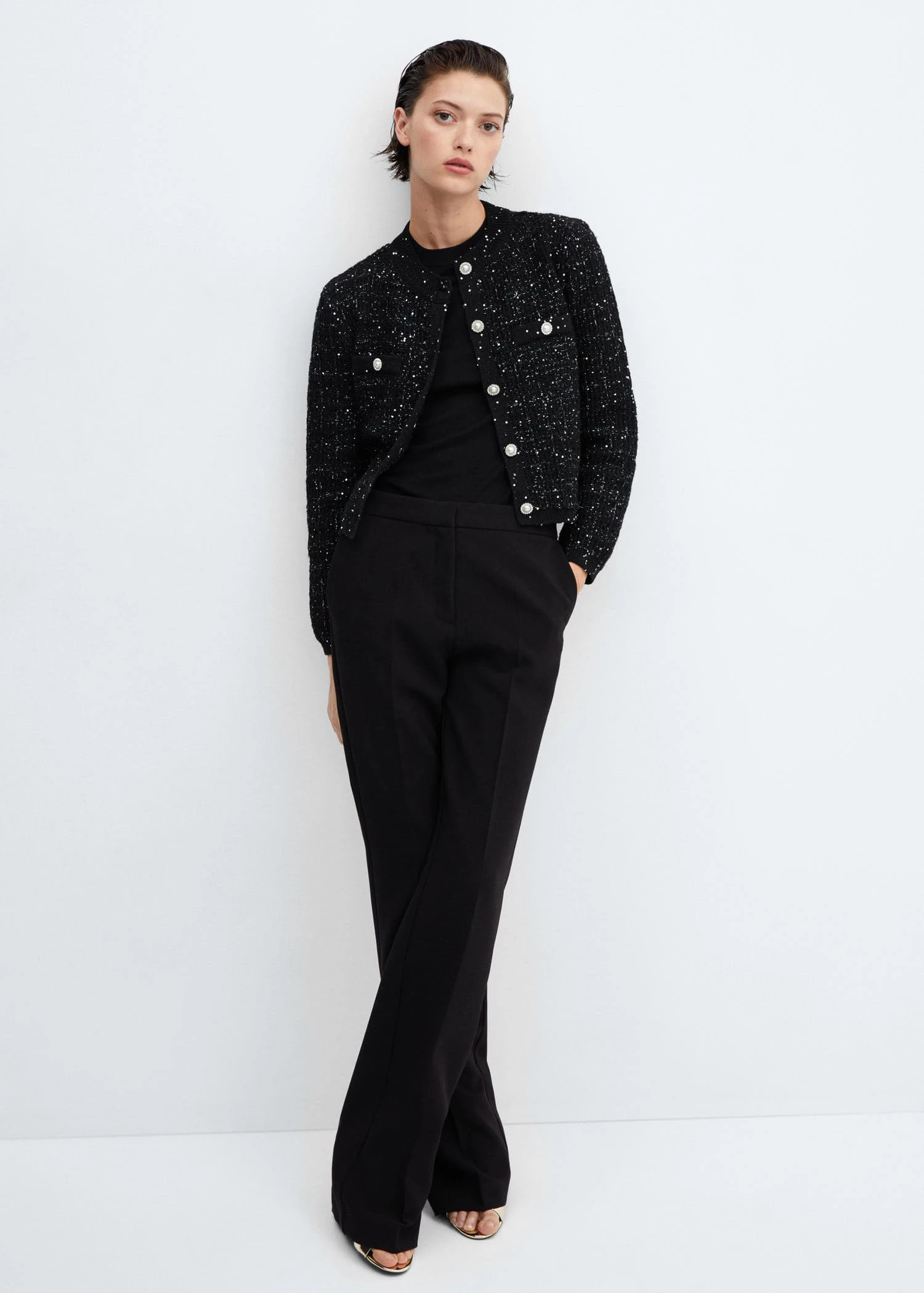 Cardigan Tweed Bouton Bijou 7 Cardigan Tweed Bouton Bijou – Image 5