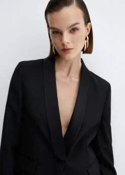 Veste De Costume à Revers Satinés -Vêtements Pascher 57059097 99 D1