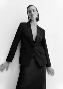 Veste De Costume à Revers Satinés -Vêtements Pascher 57059097 99 D6