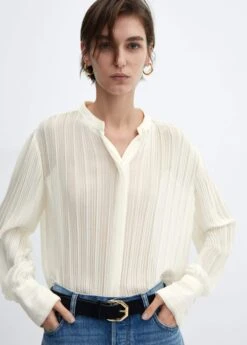 Blouse Plissée Semi-transparente -Vêtements Pascher 57059111 05 D1