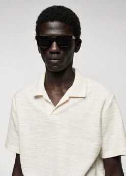 Polo Structuré Col Bowling 13 Polo Structuré Col Bowling -Vêtements Pascher 57061085 05 D1