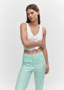 Pantalon Lin Fleurs -Vêtements Pascher 57062882 46 D1