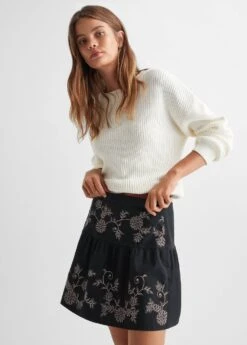Jupe Coton Broderie