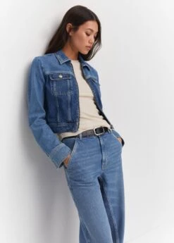 Blouson En Jean Contrasté 14 Blouson En Jean Contrasté -Vêtements Pascher 57063813 TM D2