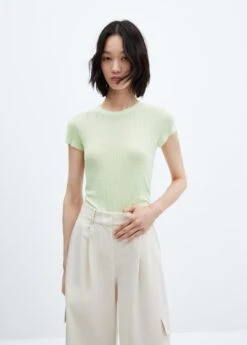 T-shirt En Maille Fine