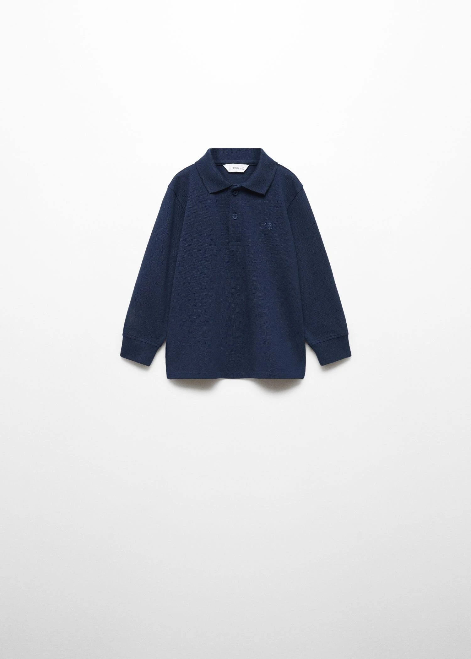 Polo Coton à Manches Longues 7 Polo Coton à Manches Longues – Image 5