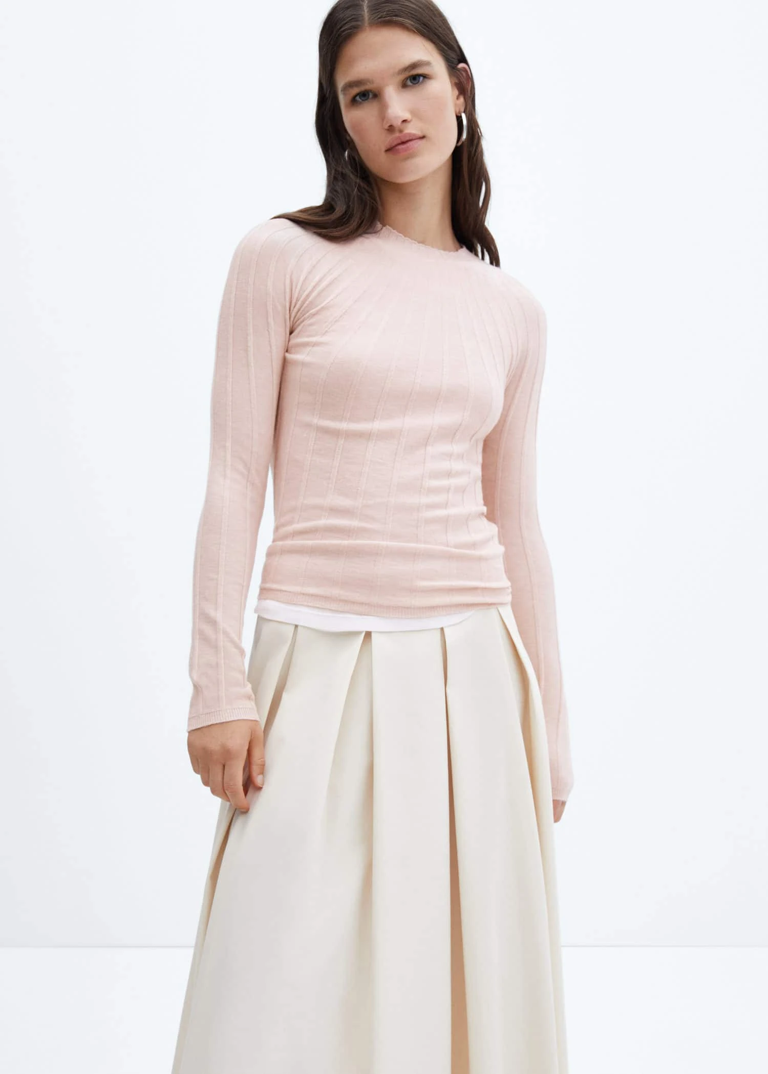 Pull-over Côtelé Col Montant 19 Pull-over Côtelé Col Montant – Image 17