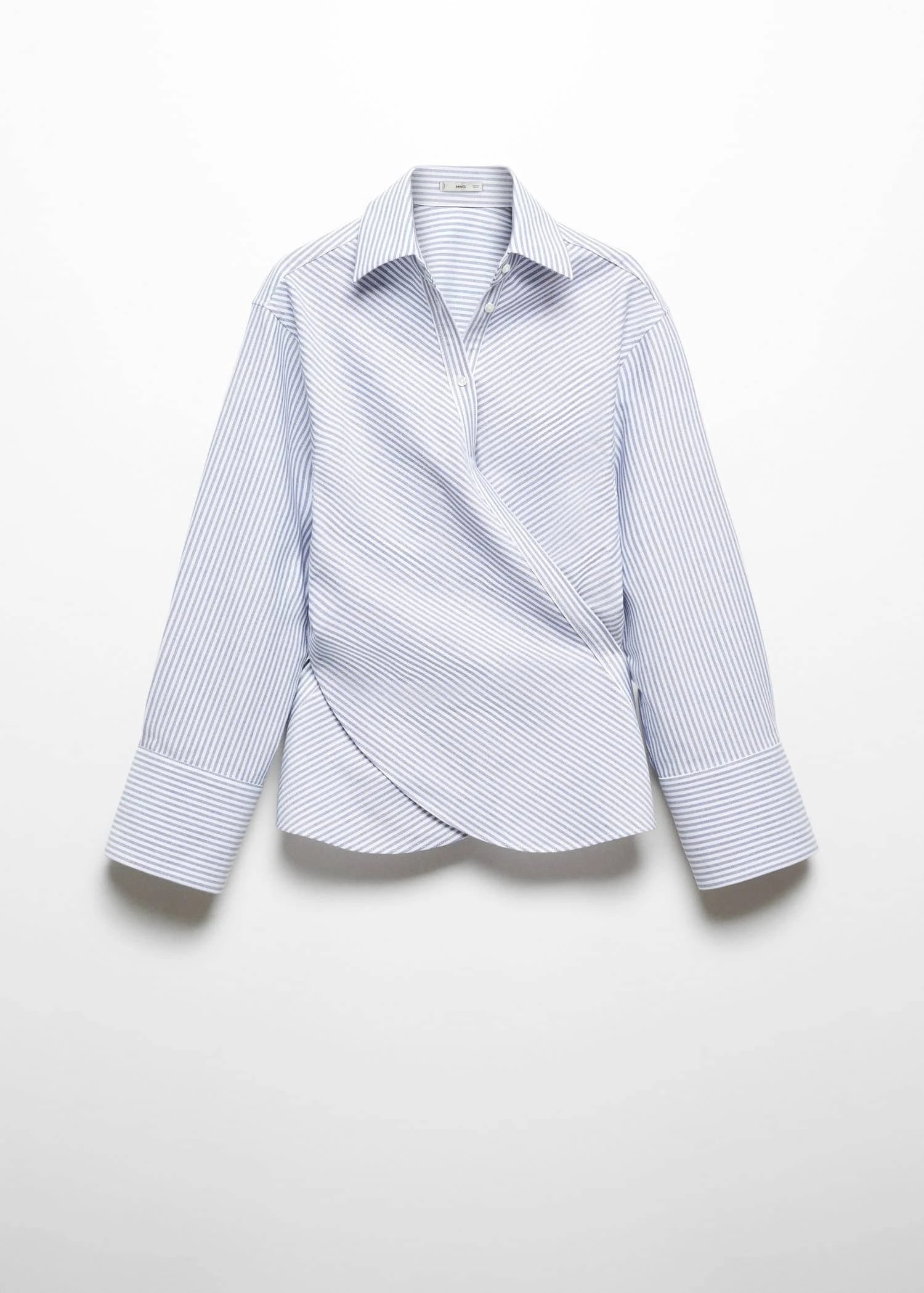 Blouse Coton Cache-cœur Rayures 10 Blouse Coton Cache-cœur Rayures – Image 8