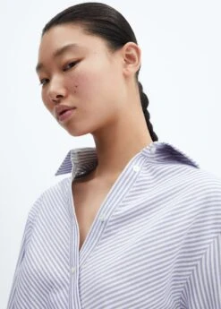 Blouse Coton Cache-cœur Rayures 13 Blouse Coton Cache-cœur Rayures -Vêtements Pascher 57065806 52 D1