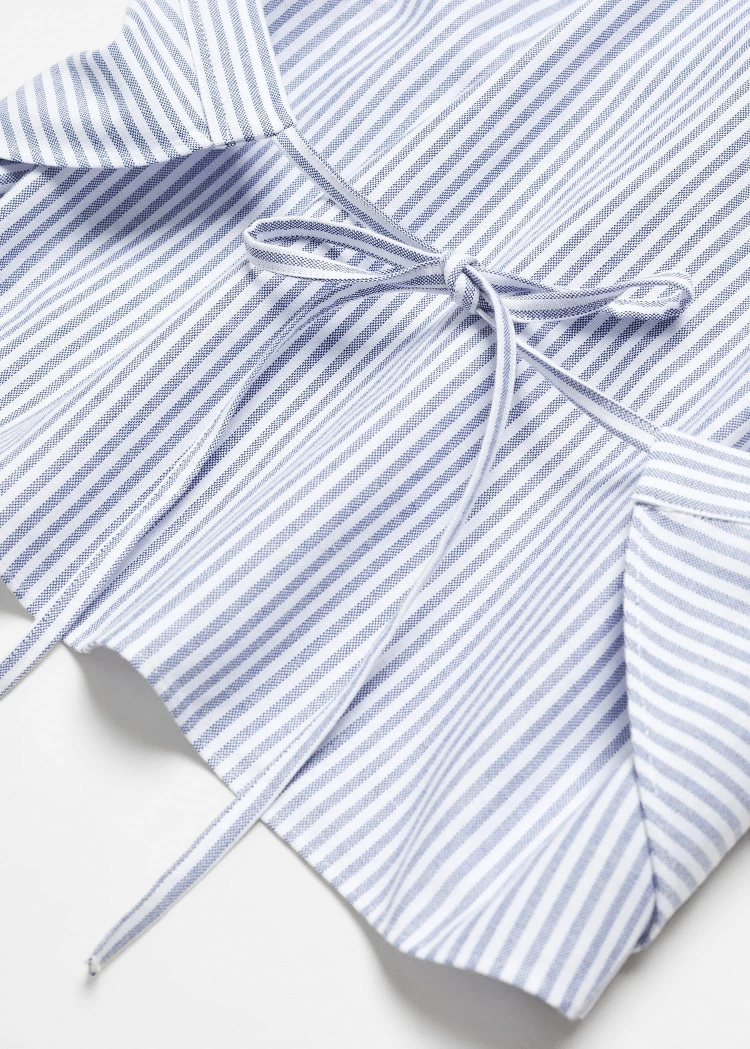 Blouse Coton Cache-cœur Rayures 9 Blouse Coton Cache-cœur Rayures – Image 7