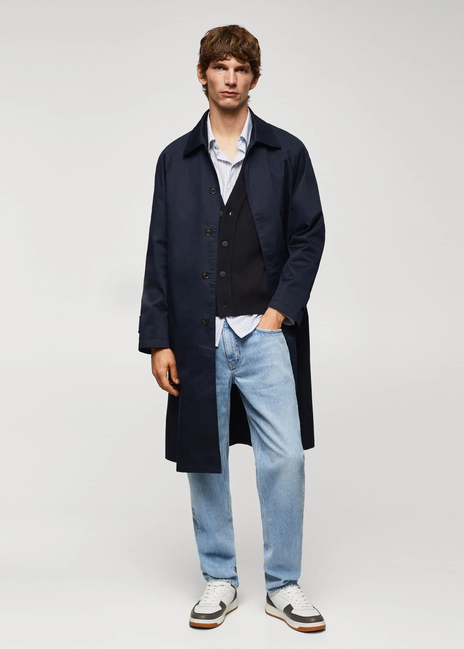 Trench Long Coton Relaxed-fit 4 Trench Long Coton Relaxed-fit – Image 2