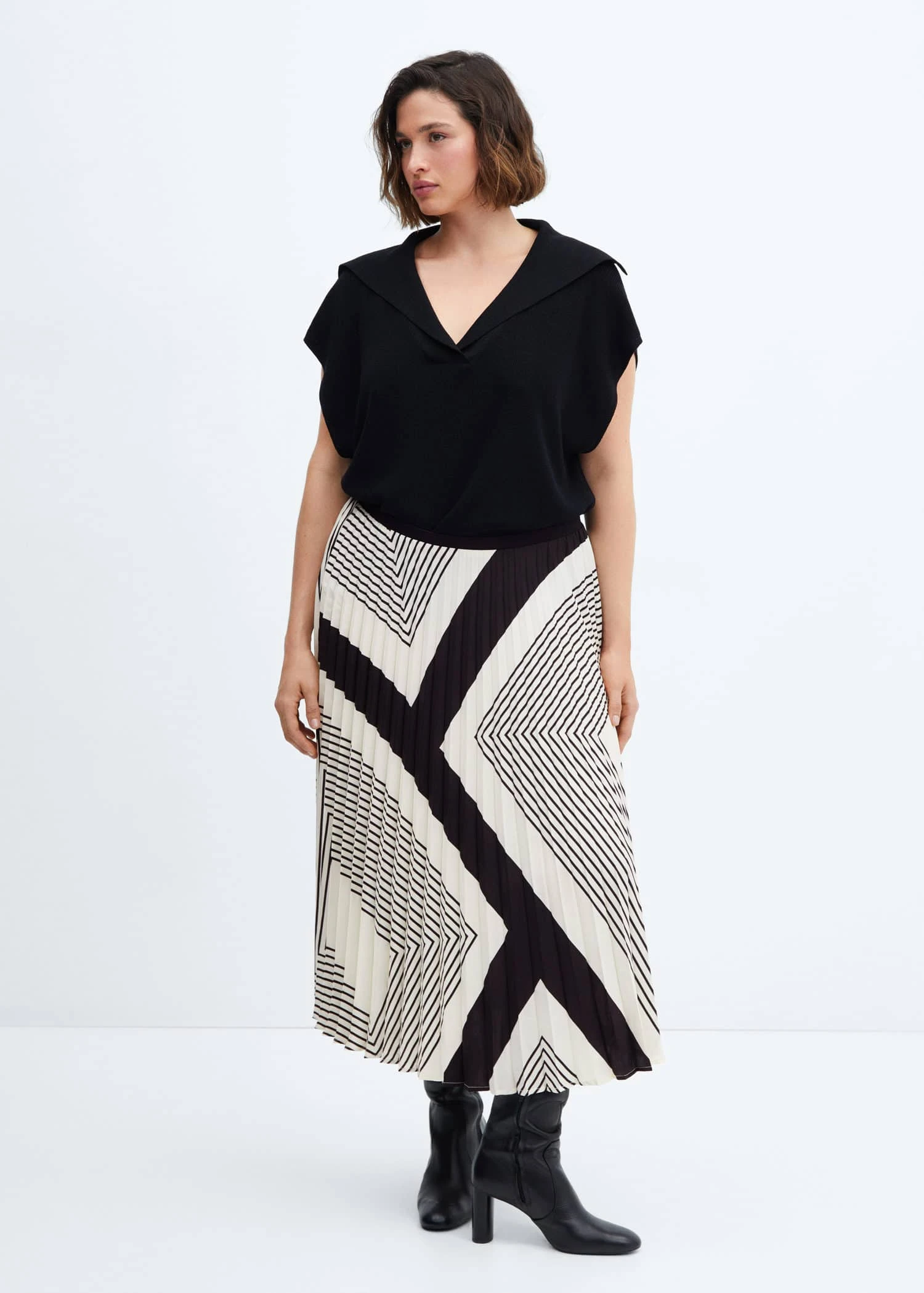 Jupe Plissée à Rayures 7 Jupe Plissée à Rayures – Image 5