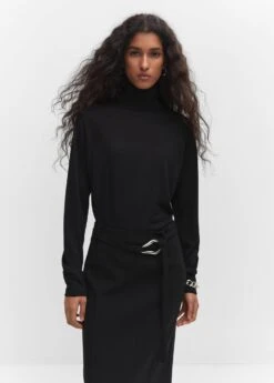 Pull-over Maille Fine Col Roulé