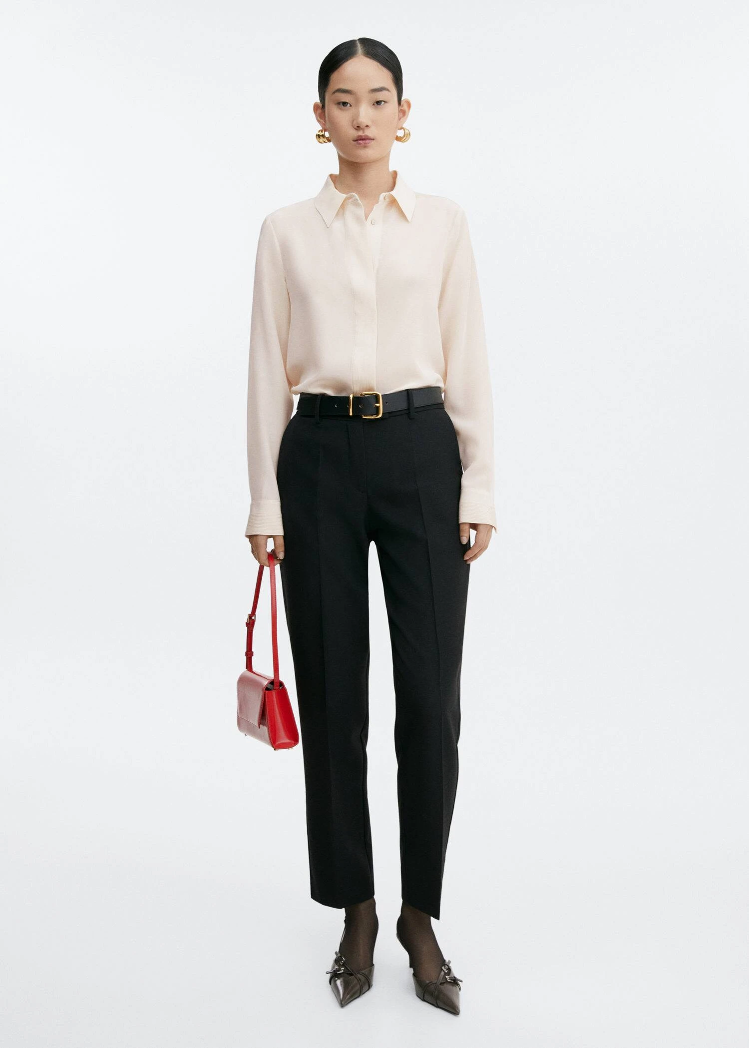 Chemise Soie Coutures Linéaires 4 Chemise Soie Coutures Linéaires – Image 2