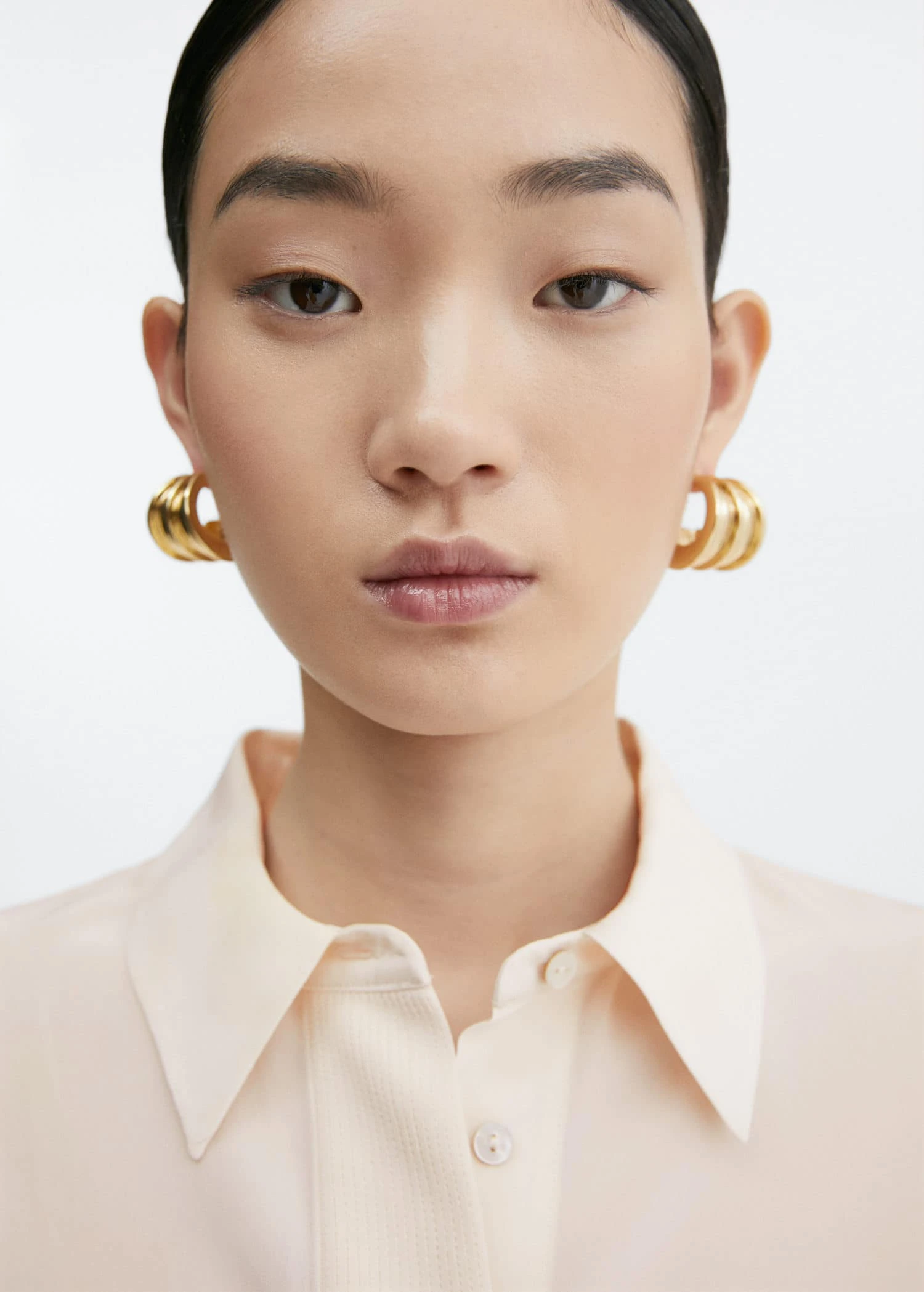 Chemise Soie Coutures Linéaires 5 Chemise Soie Coutures Linéaires – Image 3