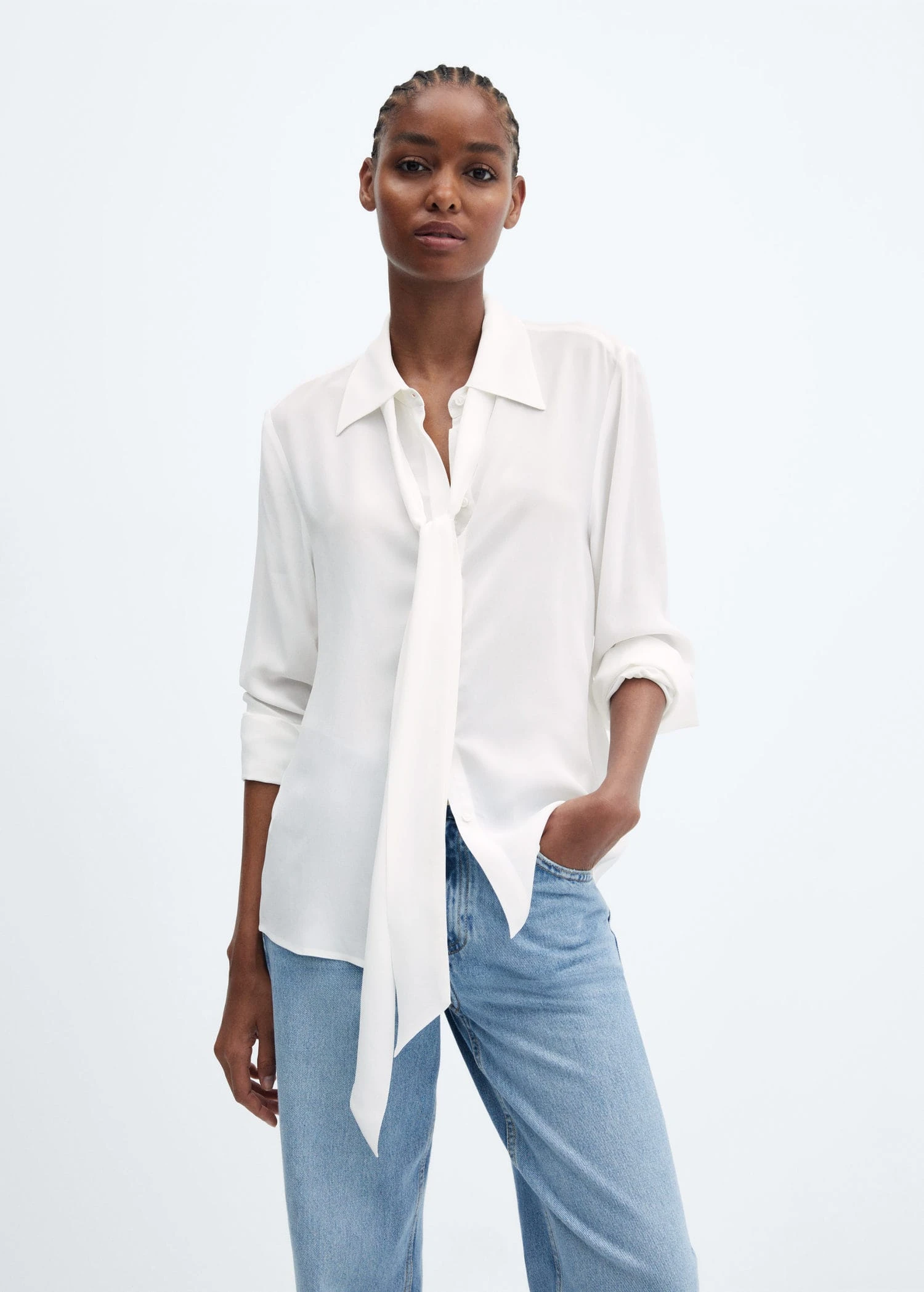 Chemisier à Ruban Dans Le Cou 3 Chemisier à Ruban Dans Le Cou