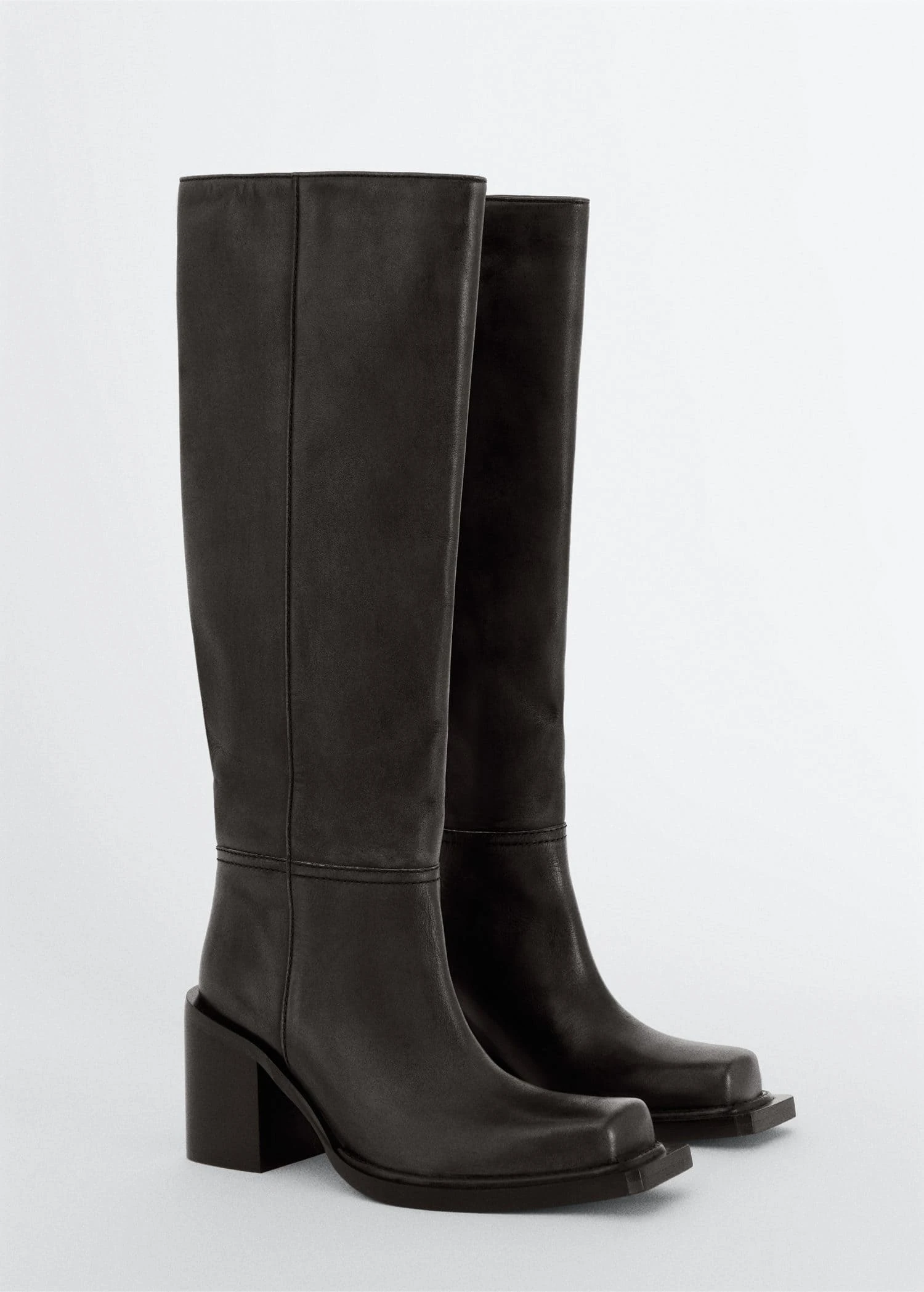 Bottes Hautes En Cuir 5 Bottes Hautes En Cuir – Image 3