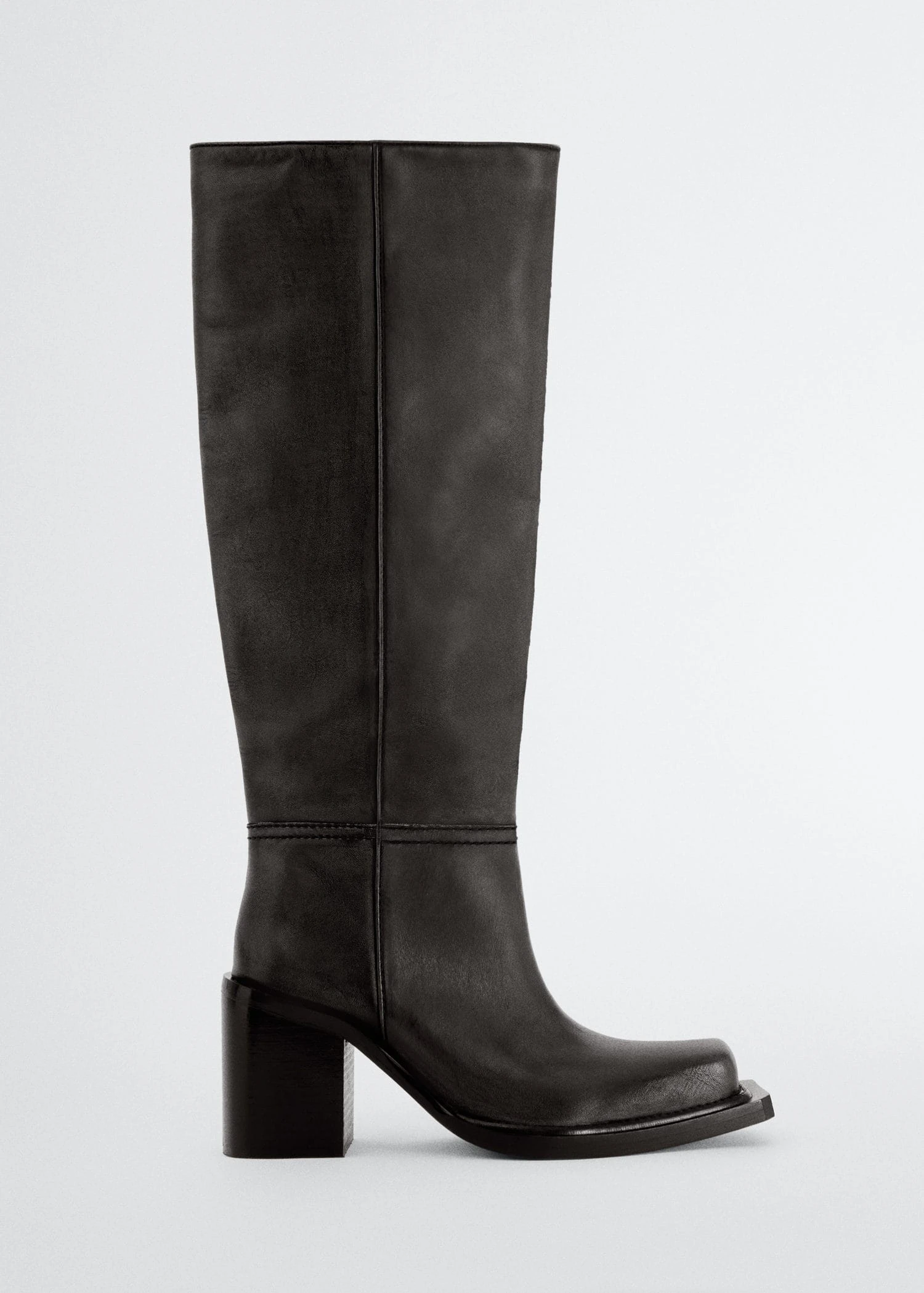 Bottes Hautes En Cuir 4 Bottes Hautes En Cuir – Image 2
