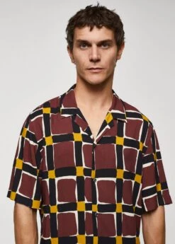 Chemise Fluide En Imprimé Géométrique -Vêtements Pascher 57066017 76 D1