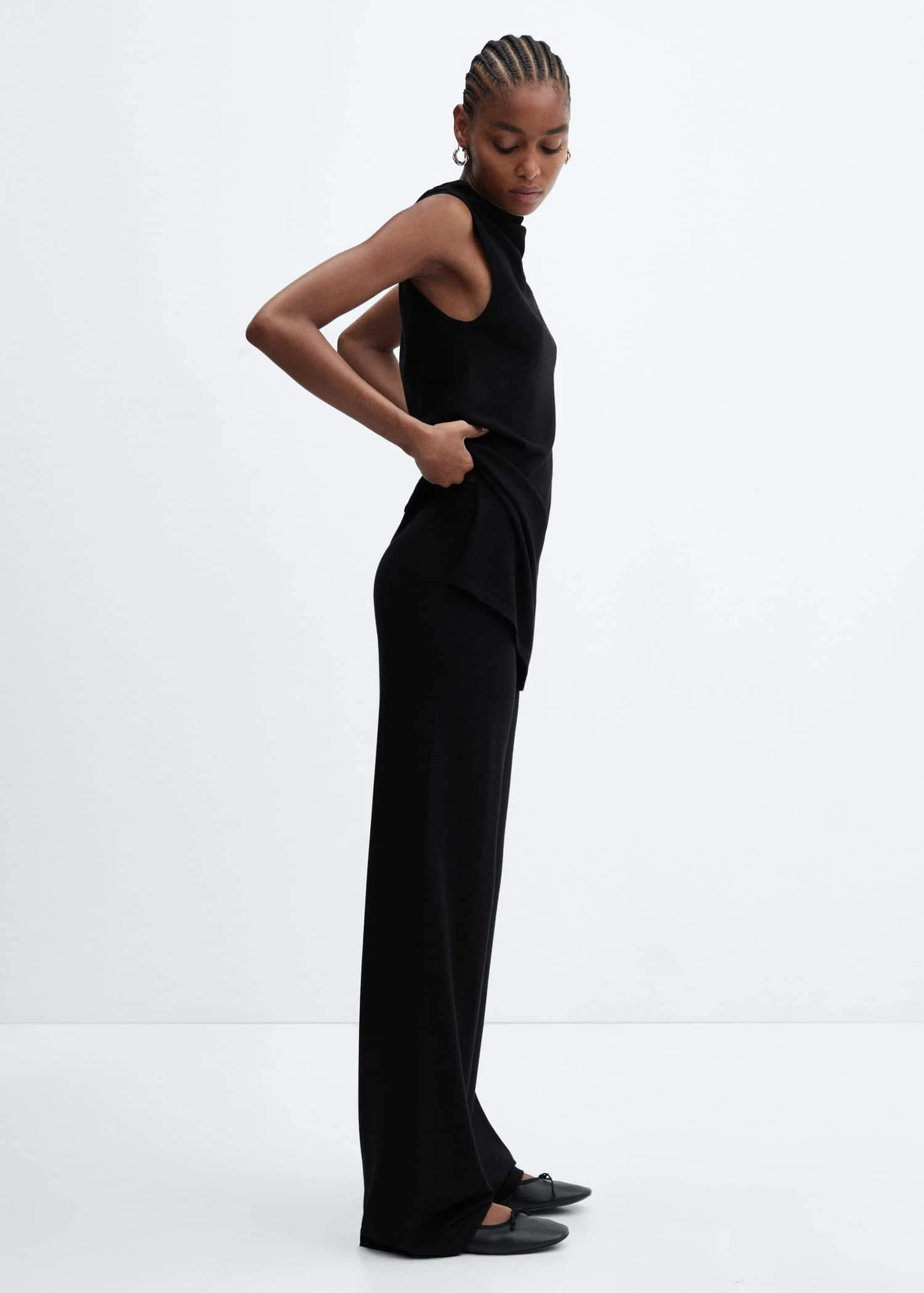 Pantalon Wideleg Maille Fine 4 Pantalon Wideleg Maille Fine – Image 2