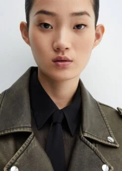 Blouson Biker Oversize Effet Usé -Vêtements Pascher 57067714 92 D1