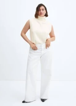 Gilet Maille Côtelée Col Roulé -Vêtements Pascher 57067724 05 D3