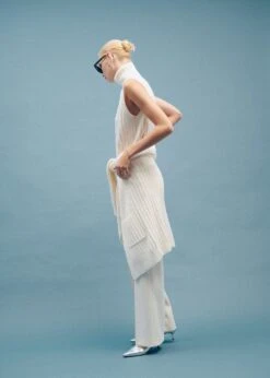 Gilet Maille Côtelée Col Roulé -Vêtements Pascher 57067724 05 D7