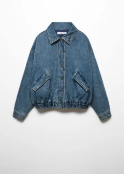 Veste Bomber En Jean Imitation Mouton Retourné -Vêtements Pascher 57067753 TO D0