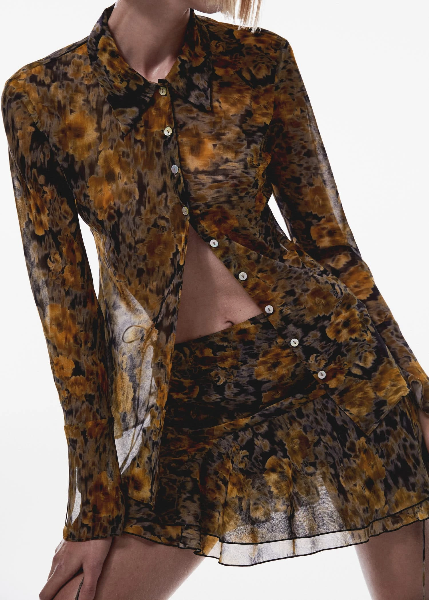 Chemise Imprimée Semi-transparente 3 Chemise Imprimée Semi-transparente