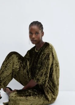 Pantalon Plissé Velours 38 Pantalon Plissé Velours -Vêtements Pascher 57069100 43 D4