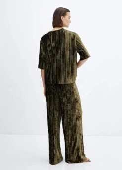 Pantalon Plissé Velours 34 Pantalon Plissé Velours -Vêtements Pascher 57069100 43 R