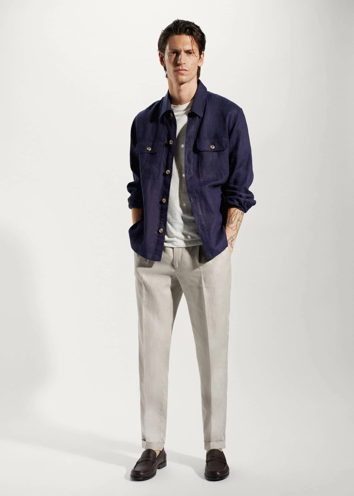 Pantalon 100 % Lin Regular Fit 4 Pantalon 100 % Lin Regular Fit – Image 2