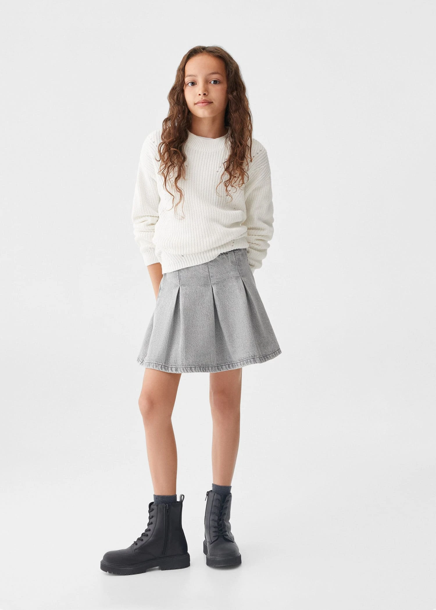 Jupe Plissée Denim 4 Jupe Plissée Denim – Image 2