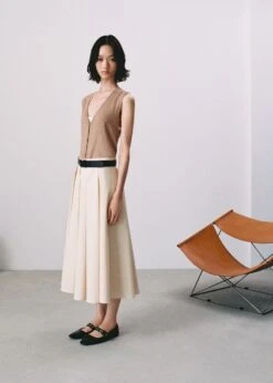 Jupe Midi à Pinces -Vêtements Pascher 57073803 05 D6