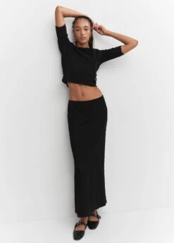 Jupe Texturée Fendue 13 Jupe Texturée Fendue -Vêtements Pascher 57073810 99 D2