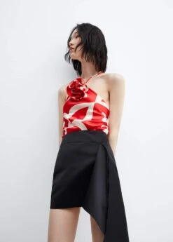 Top Satiné Imprimé Fleur Décorative -Vêtements Pascher 57073821 70 D2