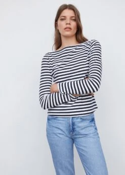 T-shirt Col Bateau Coton