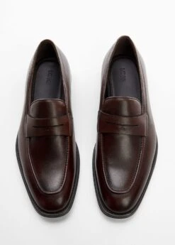 Mocassins Découpe Cuir Effet Patiné -Vêtements Pascher 57074403 30 D3