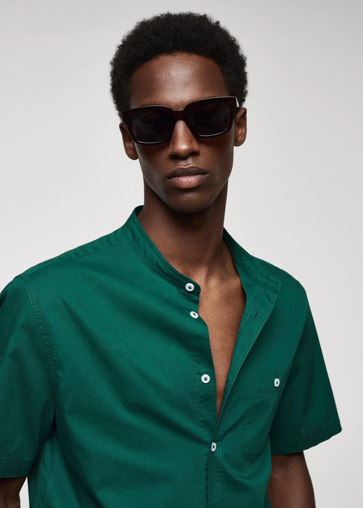 Chemise 100 % Coton Col Mao 6 Chemise 100 % Coton Col Mao – Image 4