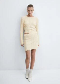 Minijupe Maille Torsadée -Vêtements Pascher 57075804 11 D1