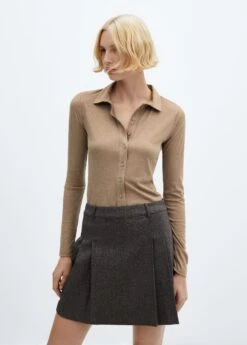 Chemise Maille Côtelée