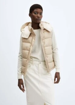 Gilet Matelassé Imperméable à Capuche