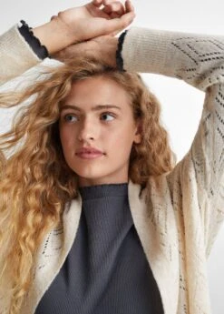 Cardigan Long Maille Ajourée -Vêtements Pascher 57075953 05 D1