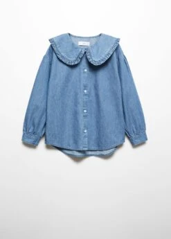 Blouse Denim Col Claudine